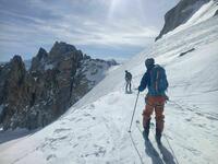 Col Blanc, passage raide Col Blanc, passage raide